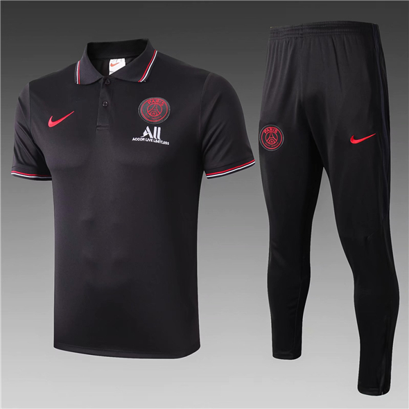 maillot de foot polo PSG 2020 noir
